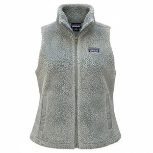 Patagonia Women's S Los Gatos Full Zip Fleece Vest Teal Green High Pile